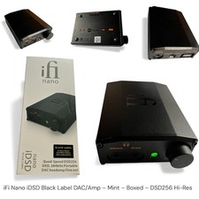 DAC/Amp iFi Nano iDSD Black Label - come nuovo - in scatola - DSD256 Hi-Res Audio vendita Regno Unito