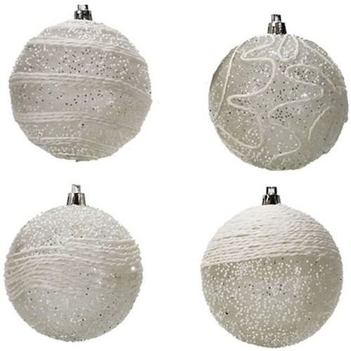 Palline bianche per albero - per, di