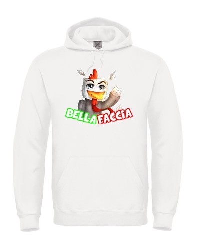 Felpa youtuber bellafaccia - bellafaccia, v2