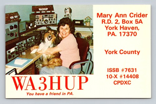 Ham radio qsl - ham, wa3hup