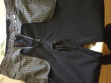 Pantalone Uomo.Cotone. Jeans Tasche America. Nero Elegante.