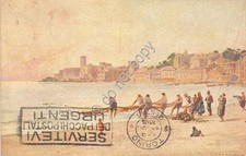Cartolina - Illustrata Sestri Levante Portobello pesca a strascico anni '30