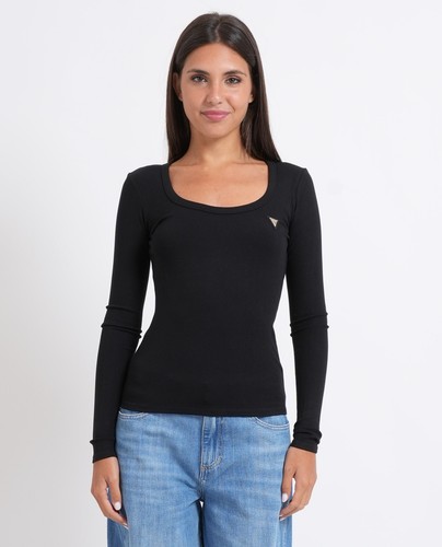 Maglia donna guess collo ampio - guess,