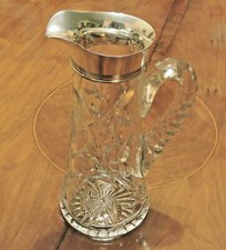 Brocca brocca cristallo e argento Gorham G.M.Co Birmingham 1912 Caraffa 