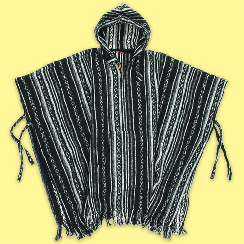 Poncho con cappuccio - poncho,