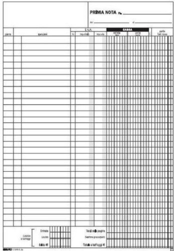 Registro prima nota cassa - registro,