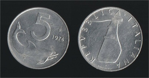 Lire 1974 delfino timone - 1974,