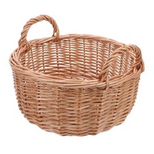  Cesto Portaoggetti in Vimini Frutta Rattan Naturale Servizio Tavolino Vassoio