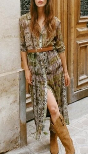 Zara maxi camicia - maxi, vestito