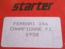 🔥 STARTER  FERRARI 246