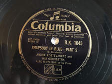 Andre Kostelanetz  – Rhapsody In Blue - COLUMBIA DX 1045/6 - 78 GIRI 2 DISCHI