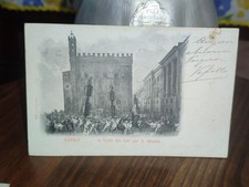CARTOLINA Gubbio La Festa Dei Ceri Per S.ubaldo Animata Formato Piccolo 