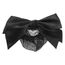  Fermaglio per capelli da donna, con fiocco, decorazione, elastico in rete,