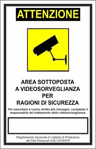Cartello segnaletico area - segnaletico,