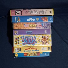 Lotto 7 Vhs Originali Cartoni