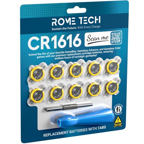 10x cr1616 tabbed ricambio - cr1616,