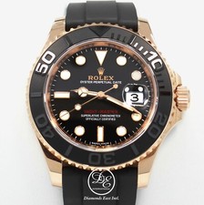 Rolex Yacht Master 116655 Bksrs 18K Everose Oro 40mm Orologio Scatola/Cartine