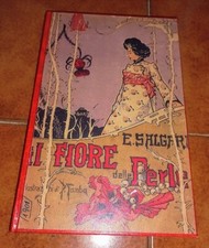 EMILIO SALGARI IL FIORE DELLE PERLE ED. VALLARDI 1935 CON 20 DISEGNI G. GAMBA