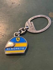portachiavi forma casco pilota formula 1 Michele Alboreto Ferrari vintage epoca