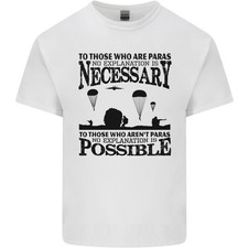 To Those The Reggimento Paracadutisti 1 2 3 Para Uomo Cotone Leggero T-Shirt