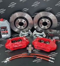 Impianto Frenante Maggiorato Pinze Brembo 4 Pompanti Per Fiat Punto GT