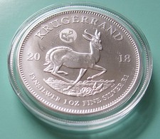 1 oz argento Krugerrand 2018 Privy Mark Grande Muraglia Cinese in capsula originale