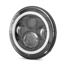 Faro Anteriore LED luce abbagliante 7" per Harley Davidson nero