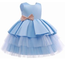 Vestito blu bambina