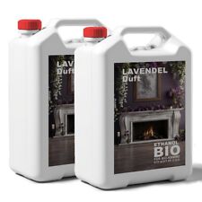 10 Litri Bioetanolo 100%| Per Caminetti | 2x5L | Profumo Rilassante di Lavanda