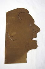 Masonite al traforo vintage anni 70 profilo pittore Francesco Rinone Vercelli