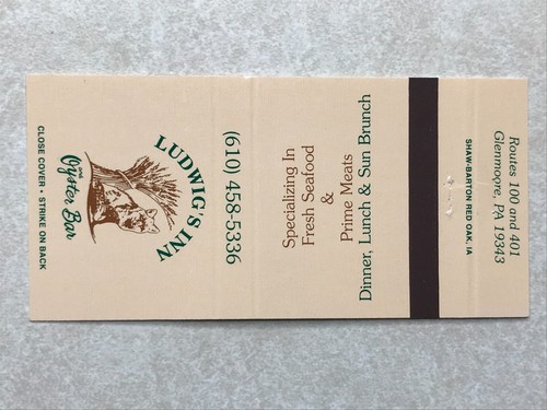 Av293 matchbook cover - av293, wide