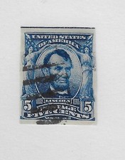 US Scott 315,5 centesimi blu