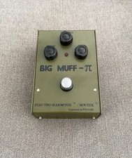 Electro Harmonix Big Muff Pi Green Russian Sovtek Pedale Fuzz per chitarra 2a generazione!!!