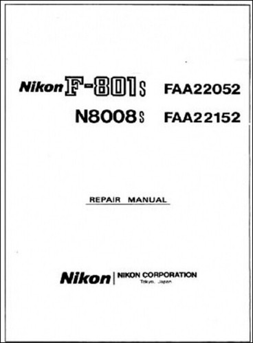 Nikon n8008s and f801s service - f801s,