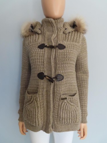 Giacca maglia grossa - maglia, beige