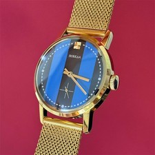 Orologio meccanico Pobeda blu