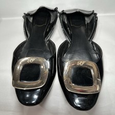 Scarpe basse donna Roger Vivier D’Orsay in vernice nere taglia 38 LEGGI