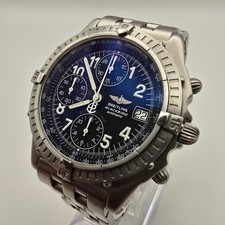 OROLOGIO UOMO BREITLING BLACKBIRD A13350 CRONOGRAFO DATA ACCIAIO SVIZZERO AUTOMATICO.
