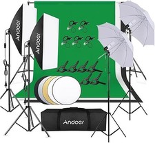 Set Fotografico Professionale Completo da Studio – Luci, Fondali e Accessori