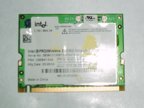 Intel pro mini - pci, 2200bg