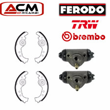 KIT81 Kit 4 ganasce+ 2 cilindretti freni posteriori Panda-Uno