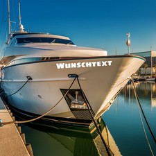 2x Bootsname Come Adesivo