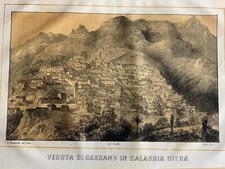 Cassano Calabria. Litografia Cirelli , Napoli 1853