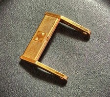 Fibbia Zenith 14 Mm Vintage Placcato In Oro 