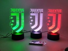 Lampada LED Juventus Personalizzata con Nome / 7 Colori RGB, Plexiglass /usb AAA