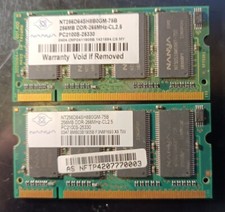 2x Ram Nanya (2X 256MB) DDR PC2100S 266MHZ CL2.5