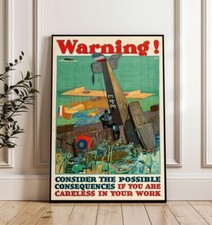 Poster Propaganda Avvertimento