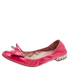 Ballerine Miu Miu rosa vernice
