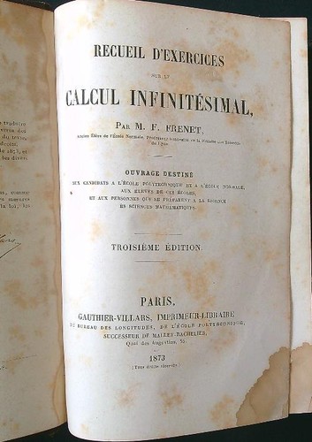 Calcul infinitesimal frenet - calcul, m