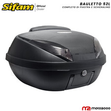 Baule bauletto 52l nero opaco - baule,